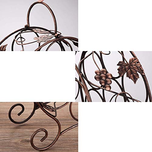 KXDCZ Iron Wine Rack- Free Standing Countertop Metal Wine Rack Tabletop Wine Storage Holders Stands