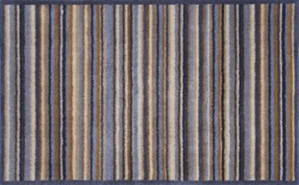 Turtle Mat Runner Chestnut Stripe - Highly absorbent Indoor barrier mat with Multi-Grip backing 75x120cmcm