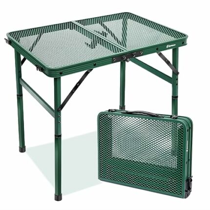 E EASTSTORM camping table Outdoor Folding Picnic Table 60 x 40 cm- Portable, Compact & Foldable for Easy Storage - Great for Picnic, Garden, Pati