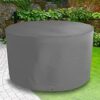 Bosmere Protector 6000 | Circular Table Cover | D 128cm H 71cm | 100% Waterproof, UV Protected, Heavy Duty 600D | 6 Year Guarantee | C545