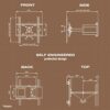RICOO TV Bracket Tilt Swivel approx 32-65 Inch R23-F for LED LCD OLED Curved and Flatscreens Wall Mount Universal for VESA 200x200-400x400