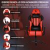 Newskill Horus Zephyr - Gaming Chair with ergonimic desing, Red