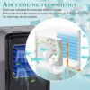 YJINGRUI Water-cooled Mattress System 2.5L System Electric Water Cool Mat Mattress Cooler(1.6mx1.4m，Black)