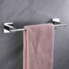 Hand Towel Bar 14", Suyar SUS304 Stainless Steel Shower Towel Holder, Bathroom Kitchen Closet Cabinet Washcloth Rack Wall Mounted, Polished Chrom