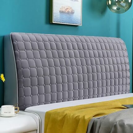 RTYHN Velvet Headboards Covers All-Inclusive Slipcover Bed Head Cover Slip Protector Cover Washable Thicken Elastic Bedside Decoration Protection