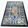 30 x 60 Inches Elegant Look Dining Table Top for Home Furniture Decor Rectangle Shape Black Marble Restaurant Table from Indian Vintage Art and C