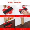 [2 Pack] Contour Gauge Duplicator [5 inch+10inch] Willingood Profile Measuring Tool Plastic Woodworking Shape Tracing Template Contour Copy Dupli