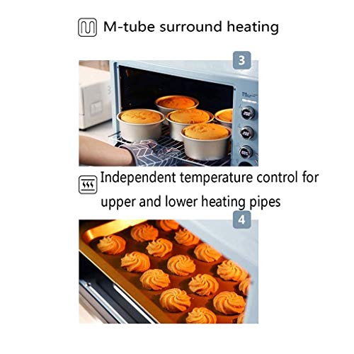 Oven 62L Toaster Oven, Multi-Function Stainless Steel Finish with Timer - Toast - Bake - Broil Settings, Natural Convection - 2100 Watts of Power