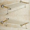 HIGOH Towel Racks,Bathroom Towel Rack Wall Mounted Towel Holder,Bath Towel Rack Rail,Wall-Mounted Bathroom Stainless Steel Bathroom Towel Shelf,B