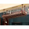 Stylish Simplicity Wine Rack, Vintage Wrought Iron Wine Rack, Bar Wine Rack, Multi-Function Storage Rack, Home Goblet Rack, Cabinet Bar Kitchen A