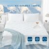 Sunflower Cooling Quilted Twin XL Mattress Protector, Mattress Pad Twinxl Chill Soft, College Dorm Twinxl Mattress Cover Waterproof, 18-22" Extra