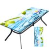 Tablecloth for Folding Table, boho Picnic Table Cover, Waterproof Fitted Table Covers for 6 Foot Tables, Elastic Rim Plastic Table Cover for Picn