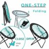CampLand Bunjo Bungee Dish Chair, Fun for Adults & kids