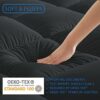 CYMULA Mattress Topper Queen Size, Mattress Pad Cover for Ultimate Comfort, Extra Thick 5D Snow Down Alternative Overfilled Plush Pillow Top with