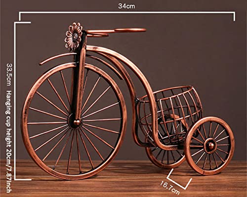 CdyBox Vintage Bicycle Wine Rack Wine Glasses Ornament Home Wine Cooler Table Decoration Wine Glass Rack