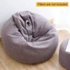 Bean Bag Chair Cover, 39x47 inch Lazy Lounger Bean Bag Cover Only, Without Filling,Kids Adults Toys Storage Bean Bag for Organizing Children Plus
