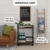 DINGZZ Kitchen Trolley 3/4 Tier Bedroom Snacks Cart Bathroom Storage Rack With Wheels Househlod Standing Shelf