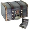 Wooden Treasure Chest Treasure Chest Vintage Wooden Treasure Chest Money Box Vintage Wooden Box Gift Box with Lid Vintage Wooden Treasure Chest f