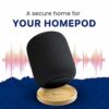 Bangcheer Bamboo Stand for Homepod/HomePod 2 with Non-Slip Feet and Scratch Resistant Elegant Space Saving Smart Speaker Bamboo Holder Enhance Ho