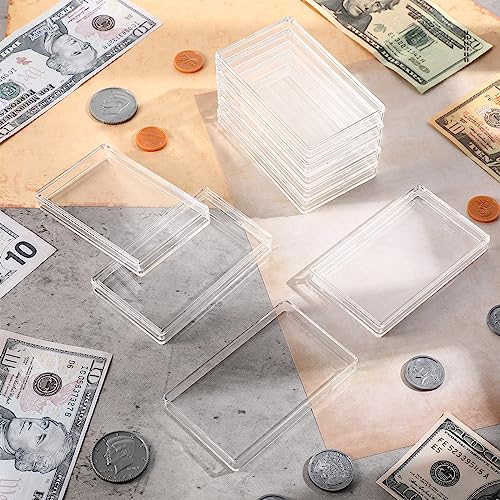 Ctosree 20 Pcs 10 oz Silver Bar Holder Silver Bar Case Clear Acrylic Storage Container Fit Silver Bar Box for 10 oz Silver Bar 10 Troy Ounce Bar