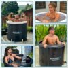 Explore Ice Bath Tub for Athletes [Improved Model] - Extra Large Cold Tub, Premium Cold Plunge Tub Outdoor, Portable Ice Bath, Ice Barrel Cold Th