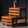 CHEWO Bath Stools,Step Stools,Rubber Step Stool Bathtub Stool 2 Stair Ladder Bathroom Step Stool Mat