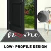 Avvrel Dirt Trapper Door Mat, Non-Slip Low Profile Doormat, Washable Heavy Duty Front Back Door Mat,HOME Floor Mat Rug for Indoor Outdoor Entranc