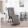 Yoyakie Sun Lounger Cushions Only, Thick Recliner Cushion Rocking Chair Cushion High Back Garden Chair Cushions Replacement Seat Pads for Garden