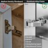 LUVODI Bathroom Mirror Cabinet with Lights: 500x700mm Illuminated LED Mirror Medicine Cabinet with Front + Inside Light Defogger, 3 Dimmable Colo