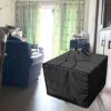 Yontree Large Garden Cushion Storage Bag,Protective Waterproof Covers Carrying Bag for Outdoor Furniture,81 x 81 x 61 cm(Black)