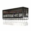 Ceiling-Mounted Wine Glass Holder Glass Wine Glass Holder Metal Wrought Iron Household Goblet Bracket Kitchen or Office Tableware Floating Bottle