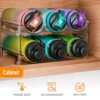 Water Bottle Organizer,Water Bottle Holder for Cabinet,Stackable Cup Organizer Plastic Fridge Wine Racks for Kitchen Countertop Freezer Pantry Or