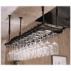 Stylish Simplicity Industrial Wine Glass Stylish Simplicity Frame Retro Iron Inverted High Glass Cup Holder Kitchen or Office Tableware Bottle Ho