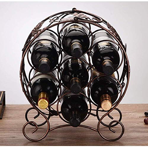 KXDCZ Iron Wine Rack- Free Standing Countertop Metal Wine Rack Tabletop Wine Storage Holders Stands