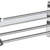 Towel Rail Bathroom Wall Mounted 304 Stainless Steel Towel Rack Holder With Towel Bar Storage Shelf Hook Rack For Bathroom Hotel Kitchen(Size : 5