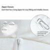 MOVKZACV Bean Bag Inner Liner,Inner Liner for Bean Bag Chair,Lazy Sofa Bean Bag Inner Liner with Zipper Easy-Cleaning Bean Bag Replacement Pad fo