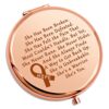 Cancer Survivor Gift Inspirational Birthday Gifts Compact Mirror Breast Cancer Awareness Gifts for Women Cancer Patient Post Recovery Gift Surger