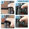 YSfuyi 8 Pcs Wicker Furniture Clips Sofa Clips Sectional Connectors for Sofa Rattan Chair for Garden Restaurant Outdoor (Inner Length: 42.5MM)