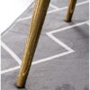 Leisure Dining Chairs Flannel Backrest Metal Legs for Study Living Room Restaurant Hotel (Color : Stlye 6)