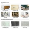Zoyiancy Self Adhesive Mirror, 2Pcs Plastic Mirror Sheet, 27.6×15.7 Inch Mirror Sheets Self Adhesive, Mirror Wall Decor for Living Room Bedroom B