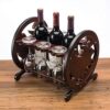NEOCHY Countertop Rustic Wine Rack，Wine Display Storage Wine Rack Wine Storage European Grape Wine Glass Rack