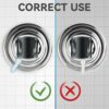 PROZADALAN Shower Head Holder, Strong Vacuum Suction Cup Hand Shower Bracket, Universal Adjustable Shower Holder Suction Cup, Detachable Wall Mou