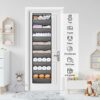 SLEEPING LAMB Over The Door Shoe Organizer for Closet with 8 Large Deep Pockets, Grey