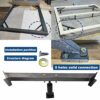 Floating Bed Frame Replacement Parts Heavy Duty Adjustable Height Support for Wooden Slat Bed Center Leg 2 Pcs