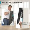 XINLEI Fixed TV Wall Bracket for Most 42-75 inch TV up to 60kg, Ultra-Slim TV Wall Mount, Max VESA 600x400mm, Heavy Duty TV Bracket for Flat and