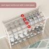 5-Tier Shoe Rack For Closet 15-20 Pairs Metal Free Standing Shoe Organizer Easy Assembly Shoe Storage Sturdy Shoe Shelf For Entryway, Garage, Bed