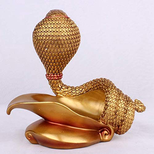 SCKTFS King Wine Rack,European Decorations Gift,Ornaments Resin Craft color Gold