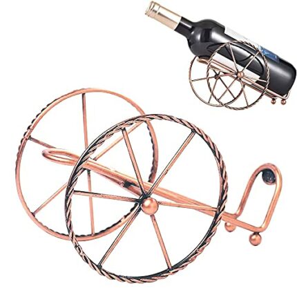 Metal Single Bottle Wine Rack, Wine Cabinet Decoration Accessories, Creative Living Room Wine Cabinet, Personalized Freestanding Metal Wine Stora