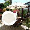 6.4Ft Patio Umbrella Replacement Canopy, 6 Ribs Replacement Outdoor Umbrella Canopy, Sun Umbrella Replacement Cloth Garden Parasol Canopy Cover,
