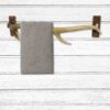 Towel Bar in Rustic Faux Antler Design - Wall Mounted Towel Holder for Cabin Lodge Decor